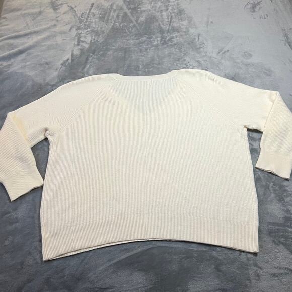 Old Navy SoSoft Loose V-Neck Sweater Size XXL Ribbed Knit Casual Layers Cozy - Picture 3 of 8
